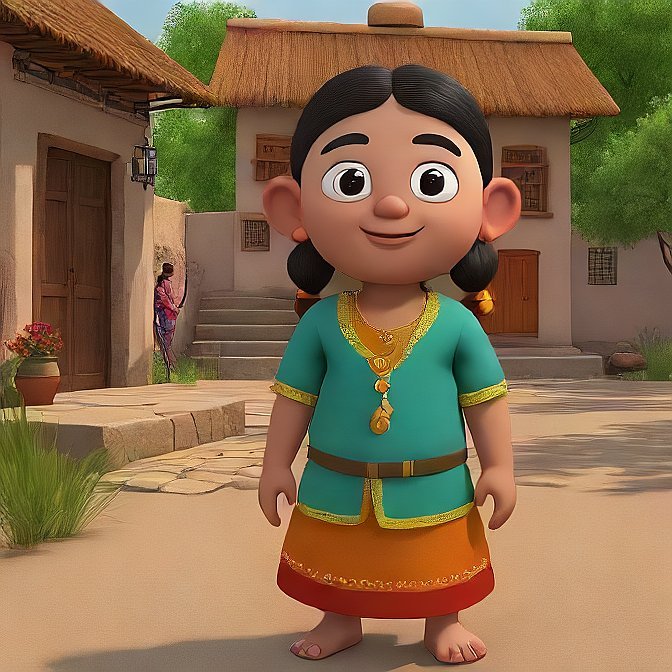 3D cartoon character art